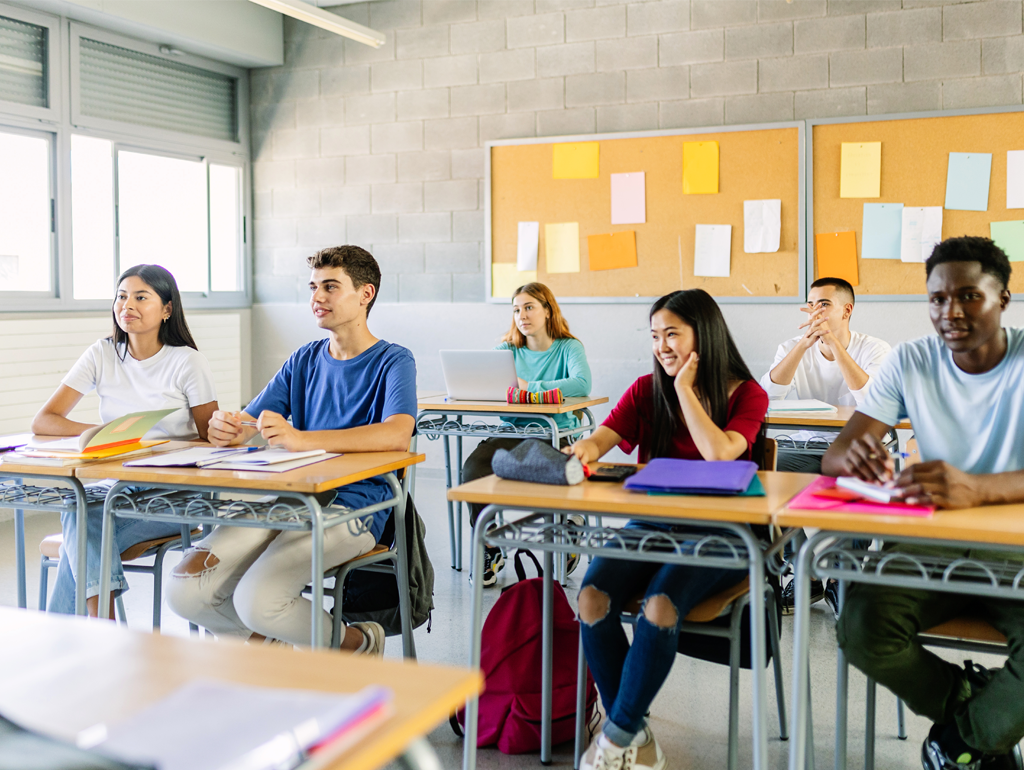 students in a classroom