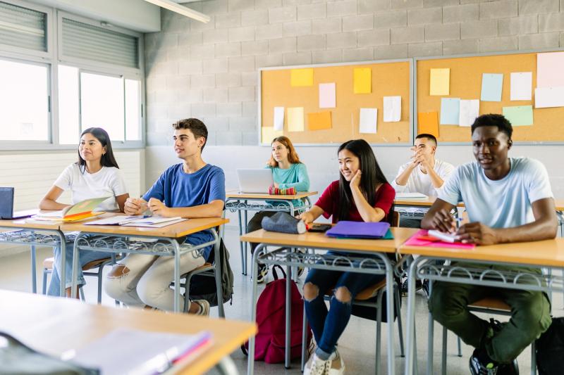 students in a classroom